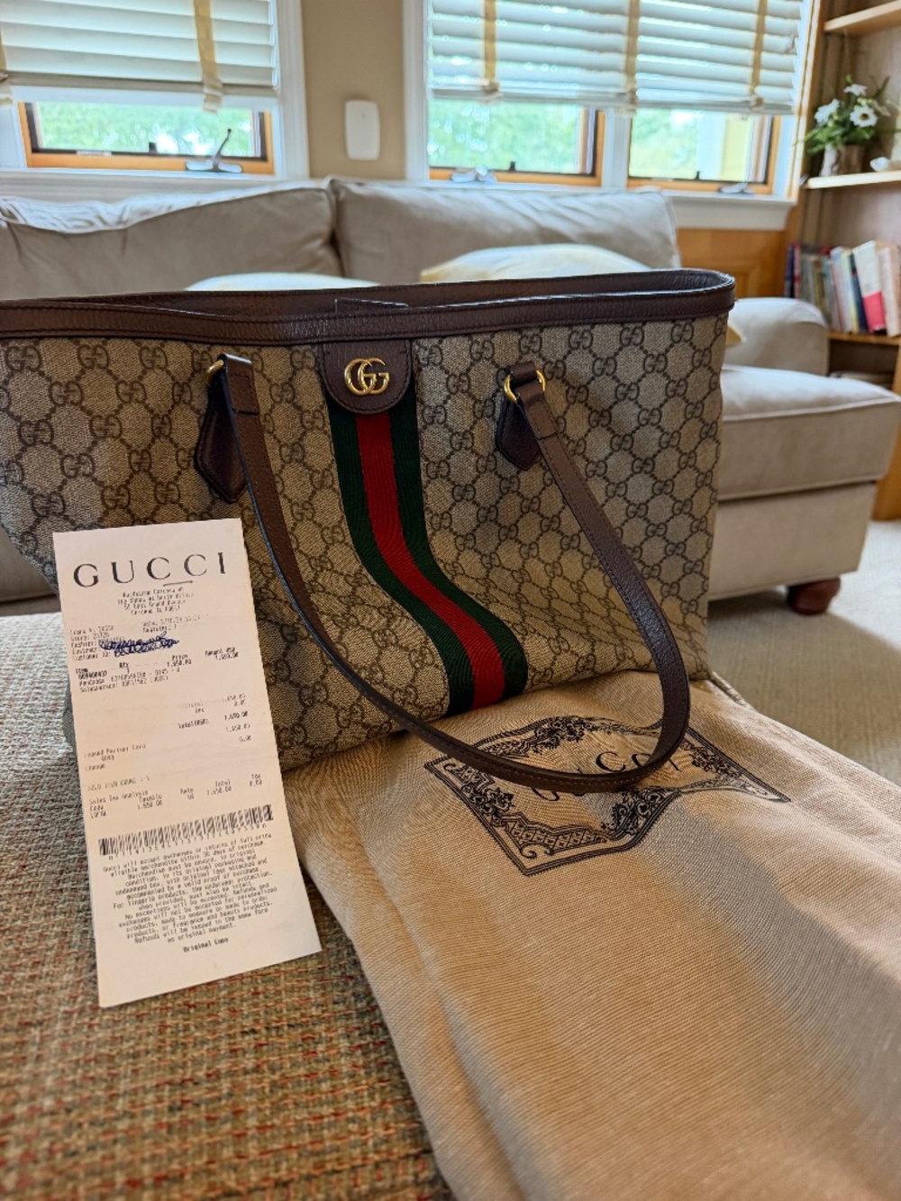 Gucci medium ophidia tote bag